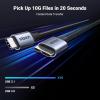 imageUGREEN 10 Gbps Micro B to USB C Hard Drive Cables 15FT USB C to Micro B External Hard Drive Cable Compatible with MacBook ProAir iPadTablet iPhone Samsung Galaxy S24 WD Seagate etc10 FT