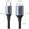 imageUGREEN 10 Gbps Micro B to USB C Hard Drive Cables 15FT USB C to Micro B External Hard Drive Cable Compatible with MacBook ProAir iPadTablet iPhone Samsung Galaxy S24 WD Seagate etc66 FT