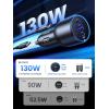 imageUGREEN 130W USB C Car Charger PD 100W PD 30W Type C Car Charger Adapter Compatible with iPhone 1717 Air17 Pro17 Pro Max1615141312 Series Galaxy S24 S23 Ultra iPad MacBook and More
