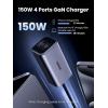 imageUGREEN 150W USB C Car Charger PD 31 140W Car Charger Adapter Fast Charging 4Port Cigarette Lighter USB Multi Port Charger Compatible with iPhone 171615 Galaxy S24S23 iPad Tablet Laptop