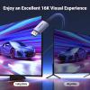 imageUGREEN 16K DisplayPort Cable 21 VESA Certified DP20 40Gbps Support 8K240Hz 4K240Hz HDR HDCP DSC 12a Braided Display Port Cable Cord Compatible FreeSync GSync Video Card Monitor 66FT10FT