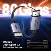 imageUGREEN 16K60Hz 80Gbps DisplayPort Cable 21 DP Cord 8K240Hz 4K480Hz Display Port Cable 66FT HDR HDCP23 DSC12a FreeSync GSync Alu Braid Compatible Monitor Graphics RTX 5090 4090 PC HDTV33FT