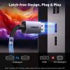 imageUGREEN 16K60Hz 80Gbps DisplayPort Cable 21 DP Cord 8K240Hz 4K480Hz Display Port Cable 66FT HDR HDCP23 DSC12a FreeSync GSync Alu Braid Compatible Monitor Graphics RTX 5090 4090 PC HDTV66FT