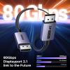 imageUGREEN 16K60Hz 80Gbps DisplayPort Cable 21 DP Cord 8K240Hz 4K480Hz Display Port Cable 66FT HDR HDCP23 DSC12a FreeSync GSync Alu Braid Compatible Monitor Graphics RTX 5090 4090 PC HDTV66FT