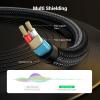 imageUGREEN 18 to 14 Stereo Cable 35mm TRS to 635mm Audio Cable Guitar to Aux Male Cord with Zinc Alloy Housing and Nylon Braid for Guitar Laptop Home Theater Devices Speaker and Amplifiers 66FT16FT