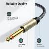 imageUGREEN 18 to 14 Stereo Cable 35mm TRS to Dual 635mm 14 TS Mono Y Splitter Audio Cord Adapter Compatible with iPhone PC Computer Sound Card Mixer Multimedia Speaker Home Stereo System 66FT66FT