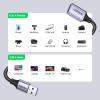 imageUGREEN 2 Pack USB Extension Cable 3 FT 3 FT Nylon Braided Extender Compatible With Webcam Camera Phone Hub Mouse Keyboard Printer Hard Drive Headset10 FT