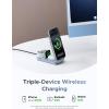 imageUGREEN 25W 3in1 Foldable Magflow Wireless Charger Qi2 Magsafe Travel Charger for iPhone 171615141312 AirPods and Apple Watch UltraCompact PocketSize Charging Pad