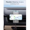 imageUGREEN 25W MagFlow Wireless Car Charger MagSafe Qi2 Certified Fast Charging Cradle Mount for iPhone 171615141312 Series Air Vent Clip Secure Holder with USBC Cable