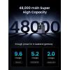 imageUGREEN 300W 48000mAh Portable Charger Power Bank with Smart Digital Display Lighting and SOS Mode 153Wh 5 Ports USB C Battery Pack for Outdoor Camping and Home Backup for Laptop and More