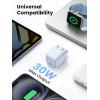 imageUGREEN 30W USB C Charger for iPhone 17 Nexode Foldable GaN PPS Compact Fast Wall Charger Block USBC Power Adapter for iPhone 17161514 Galaxy S25S24S23S22 BlackBlue