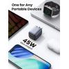 imageUGREEN 45W USB C Charger for iPhone 17 Nexode 2 Port GaN Foldable PPS Wall Charger Block Support Samsung Super Fast Charging 20 for Galaxy S25S24 iPhone 171615 iPad MacBook Steam Deck BlackBlack