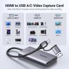 imageUGREEN 4K30Hz HDMI Capture Card Full HD 2K 30FPS 1080P 60FPS HDMI to USB 30 HDMI Loop Out Video Capture Card with Low Latency for Streaming Gaming Compatible with Switch 2PS5XboxPCMac