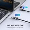 imageUGREEN 4K30Hz HDMI Capture Card Full HD 2K 30FPS 1080P 60FPS HDMI to USB 30 HDMI Loop Out Video Capture Card with Low Latency for Streaming Gaming Compatible with Switch 2PS5XboxPCMac