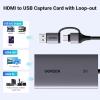 imageUGREEN 4K30Hz HDMI Capture Card Full HD 2K 30FPS 1080P 60FPS HDMI to USB 30 HDMI Loop Out Video Capture Card with Low Latency for Streaming Gaming Compatible with Switch 2PS5XboxPCMac