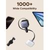 imageUGREEN 60W 2C1A Car Charger with Retractable Cable 3Port Fast Charger with 30W PD USBC USBA Cigarette Lighter Adapter for iPhone 171615 Galaxy S25S24 iPad GPS 12V Car Accessories