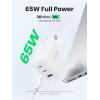 imageUGREEN 65W USB C Charger 3 Ports Compact Foldable Fast Wall Charger Block USB C Power Adapter for MacBook ProAir iPhone 161514 iPad Pro Dell XPS Steam Deck Galaxy S24 Pixel 87