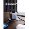 imageUGREEN 65W USB C Travel Adapter Foladable Fast GaN Charger with USUKEU 3 Plugs 3Port International Power Adapter for MacBook AirPro Dell XPS iPhone 171615 iPad Galaxy S25S24 Steam Deck
