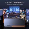 imageUGREEN 80Gbps M2 NVMe SSD Enclosure with Cooling Fan Compatible with Thunderbolt 543USB 4 MKeyMampampB Key 8TB NVMe 2280 SSD Works with Mac M4 Pro