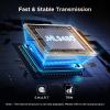 imageUGREEN 80Gbps M2 NVMe SSD Enclosure with Cooling Fan Compatible with Thunderbolt 543USB 4 MKeyMampampB Key 8TB NVMe 2280 SSD Works with Mac M4 Pro