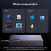 imageUGREEN 80Gbps M2 NVMe SSD Enclosure with Cooling Fan Compatible with Thunderbolt 543USB 4 MKeyMampampB Key 8TB NVMe 2280 SSD Works with Mac M4 Pro