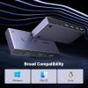 imageUGREEN 8K Displayport KVM Switch 2 in 1 Out DP14 with 4 USB 30 Ports3 USBA  1 USBC Support 8K60Hz 4K240Hz Share 1 Monitor Keyboard Mouse UDisk Printer with 2 DP Cables 2 USB A to C Cables