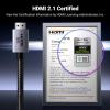imageUGREEN 8K HDMI 21 Cable 48Gbps 66FT Certified Ultra High Speed HDMI Cord Aluminum 4K240Hz 120Hz 10K 8K60Hz HDCP 22ampamp23 eARC HDR 10 Dolby Compatible with PS5BlurayRoku TVSwitch 2Mac mini16FT