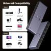 imageUGREEN 8K60Hz HDMI Switch 5 in 1 Out Aluminum Support 4K240Hz HDR10 HDCP 23 CEC HDMI 21 Switcher Splitter with Power Adapter Compatible with PS54 Xbox Nintendo Switch Roku Apple TV Fire Stick