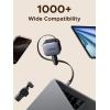 imageUGREEN 90W Retractable Car Charger 3 Port USB C Phone Charger Fast Charging with Type C Cable Cigarette Lighter Adapter Compatible with MacBook iPhone 17 16 15 Pro Max Galaxy S25 S24 Ultra iPad