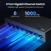 imageUGREEN Ethernet Switch 5 Port Gigabit Ethernet Splitter Plug ampamp Play Wall Mount ampamp Desktop Network Switch Hub Unmanaged Compact with LED Fanless Quiet for Internet Cable Laptop Router NAS35499US