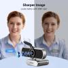 imageUGREEN Full HD 1080P Webcam with Microphone 2 NoiseCanceling Mics 85 Fov ampamp Fixed Focus Plug and Play Auto Light Correction Privacy Cover PC Camera for ZoomSkypeTeams Switch 2 Silver Gray