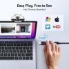 imageUGREEN Full HD 1080P Webcam with Microphone 2 NoiseCanceling Mics 85 Fov ampamp Fixed Focus Plug and Play Auto Light Correction Privacy Cover PC Camera for ZoomSkypeTeams Switch 2 Silver Gray