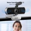 imageUGREEN Full HD 1080P Webcam with Microphone 2 NoiseCanceling Mics 85 Fov ampamp Fixed Focus Plug and Play Auto Light Correction Privacy Cover PC Camera for ZoomSkypeTeams Switch 2 Silver Gray