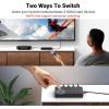 imageUGREEN HDMI Switch 5 in 1 Out 4K60Hz HDMI Splitter with Remote 5 Port Switcher Selector Box Support 3D CEC HDR HDCP22 Compatible with PS543 Xbox Nintendo Switch Roku TV Fire Stick BlackBlack