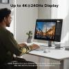 imageUGREEN Mac mini M4 Dock and Stand DP Hub for Mac mini M4 and M4 Pro 2024 with M2 NVMe SSD Enclosure 4K144Hz DP10G USB AC SDTF Audio