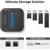 imageUGREEN Mac mini M4 Dock and Stand DP Hub for Mac mini M4 and M4 Pro 2024 with M2 NVMe SSD Enclosure 4K144Hz DP10G USB AC SDTF Audio