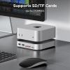 imageUGREEN Mac mini M4 Dock and Stand DP Hub for Mac mini M4 and M4 Pro 2024 with M2 NVMe SSD Enclosure 4K144Hz DP10G USB AC SDTF Audio
