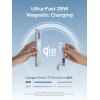 imageUGREEN MagFlow 10000mAh Power Bank Qi2 25W Certified Wireless Charging Magnetic Portable Charger for MagSafe with Builtin Cable 30W USBC Battery Pack for iPhone 17 Pro Max1615141312