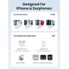 imageUGREEN MagFlow 2in1 Magnetic Wireless Charging Stand Fast Wireless Charger for iPhone 17 16 15 14 13 12 Series and AirPods MagSafe Compatible Qi Charging Stand with 3 FT USBC Cable No AC Adapter