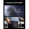 imageUGREEN MagFlow Magnetic Foldable Charging Station 2in1 Fast Wireless Charger Compatible with iPhone 17 17 Air 17 Pro 17 Pro Max 16 15 14 13 12 Airpods3 2 Pro No AC Adapter