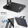 imageUGREEN Magnetic Phone Stand Compatible with MagSafe Holder for Desk Ergonomic Design Adjustable Aluminum Cell Phone Stand Compatible for iPhone 17 Air 16 15 14 13 12 Pro Max and MagSafe Case GreyBlack