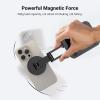 imageUGREEN Magnetic Phone Stand Compatible with MagSafe Holder for Desk Ergonomic Design Adjustable Aluminum Cell Phone Stand Compatible for iPhone 17 Air 16 15 14 13 12 Pro Max and MagSafe Case GreyBlack