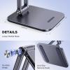 imageUGREEN Magnetic Phone Stand Compatible with MagSafe Holder for Desk Ergonomic Design Adjustable Aluminum Cell Phone Stand Compatible for iPhone 17 Air 16 15 14 13 12 Pro Max and MagSafe Case GreyGrey