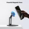 imageUGREEN Magnetic Phone Stand Compatible with MagSafe Holder for Desk Ergonomic Design Adjustable Aluminum Cell Phone Stand Compatible for iPhone 17 Air 16 15 14 13 12 Pro Max and MagSafe Case GreyBlack