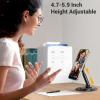imageUGREEN Magnetic Phone Stand for MagSafe Height Adjustable iPhone Stand for Desk with 360 Rotation Compatible for iPhone 17 Air 16 Pro 15 Pro Max 14 Plus 13 12 and MagSafe Case BlackBlack