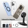 imageUGREEN Magnetic Phone Stand for MagSafe Height Adjustable iPhone Stand for Desk with 360 Rotation Compatible for iPhone 17 Air 16 Pro 15 Pro Max 14 Plus 13 12 and MagSafe Case BlackBlack