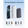 imageUGREEN Magnetic Power Bank Qi2 Certified 15W Fast Charging Wireless Battery Pack Slim 10000mAh Magsafe Portable Charger with 20W USBC for iPhone 171615141312 Series Black