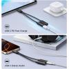 imageUGREEN Magnetic USB C Splitter 1 in 2 Out Dual USB C Headphone and Charger Type C Audio Adapter with PD 60W Fast Charging Dongle Cable for iPhone 17 Pro Max Galaxy S25 Pixel 10 iPad Pro Switch 2