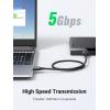imageUGREEN Micro USB 30 Cable USB 30 Type A Male to Micro B Cord Compatible with Samsung Galaxy S5 Note 3 Camera Hard Drive and More 15ft3FT