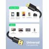 imageUGREEN Micro USB 30 Cable USB 30 Type A Male to Micro B Cord Compatible with Samsung Galaxy S5 Note 3 Camera Hard Drive and More 15ft3FT